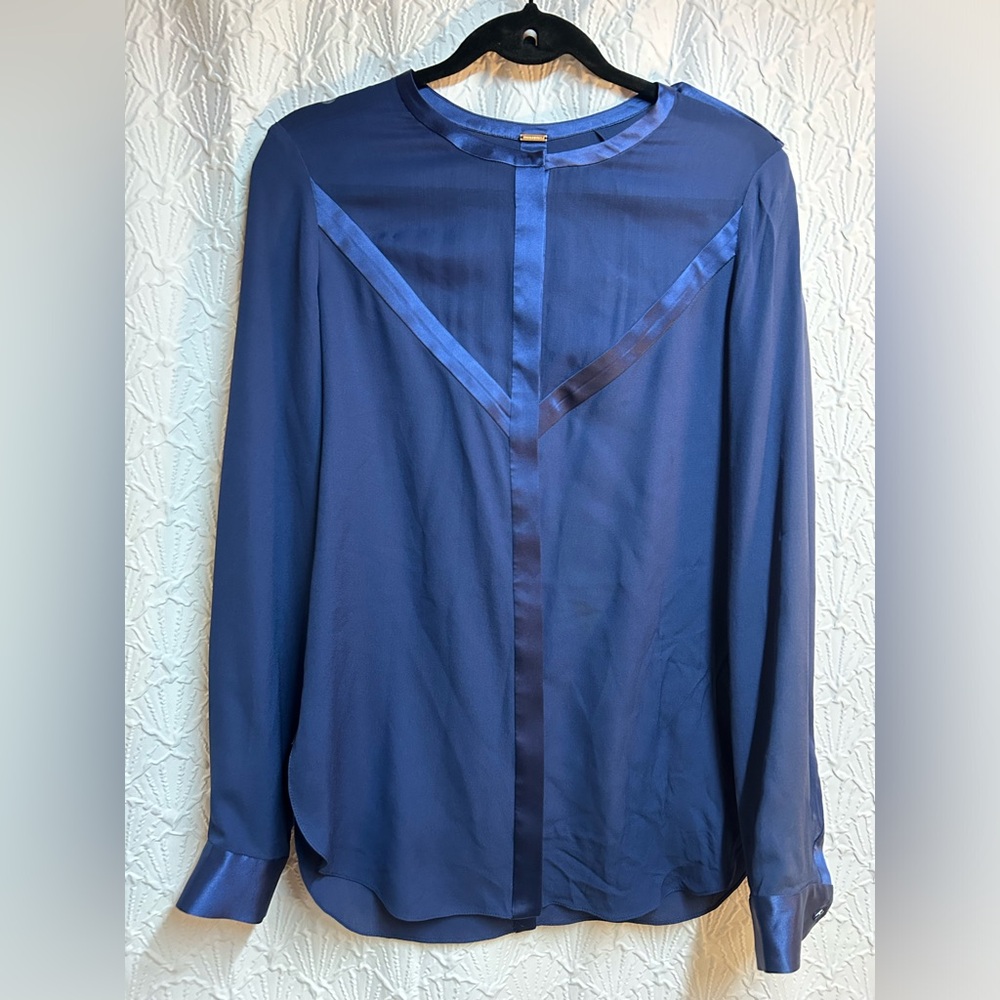 Adam Lippes Small Midnight Blue Blouse